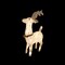 Northlight Plush Glittered Reindeer Outdoor Christmas Decoration - 28.5" - Clear Lights